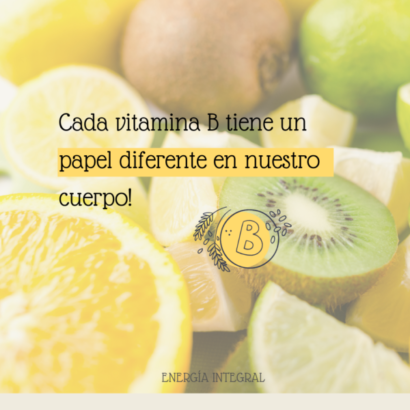 Cada vitamina B tiene un papel diferente en nuestro cuerpo